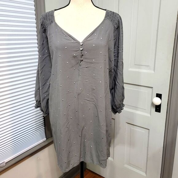 Lane Bryant Tops - Lane Bryant Studded Henley Top